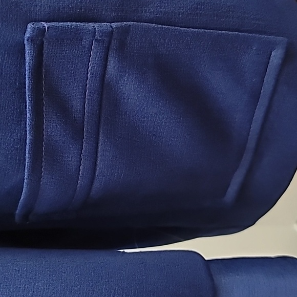 Vintage navy blue polyester shacket size small - Picture 5 of 14